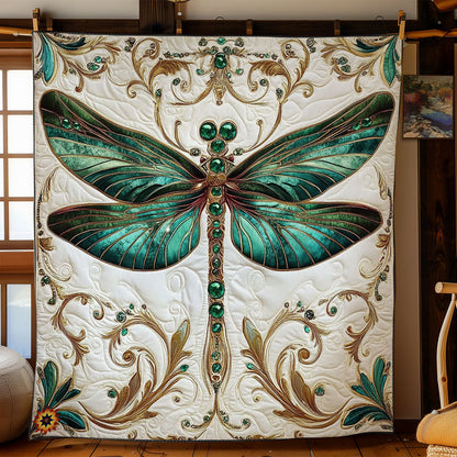 Rynx | Royal Green Dragonfly Quilt