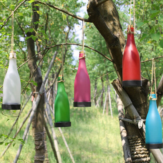 Rynx | 5 Piece Solar Wine Bottle Light Outdoor Decoration Plastic LED Hanging Light