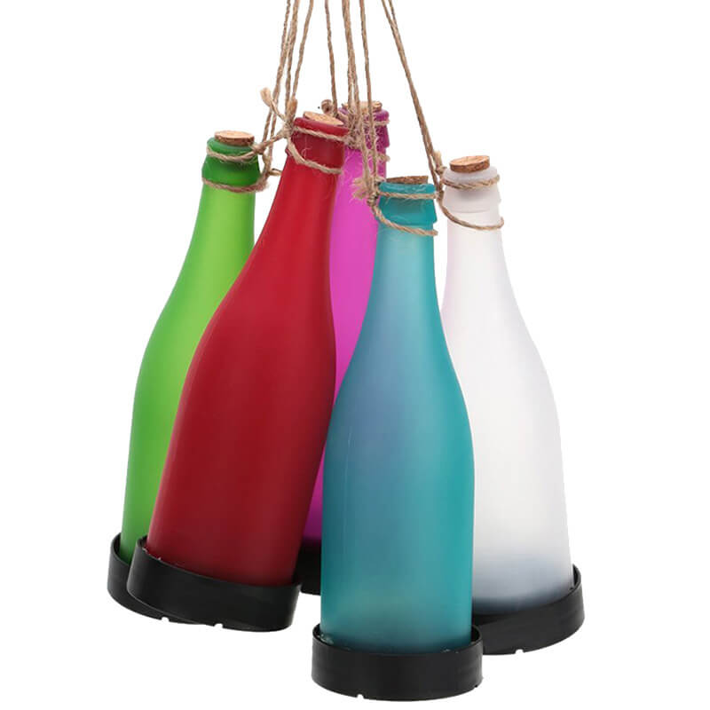 Rynx | 5 Piece Solar Wine Bottle Light Outdoor Decoration Plastic LED Hanging Light