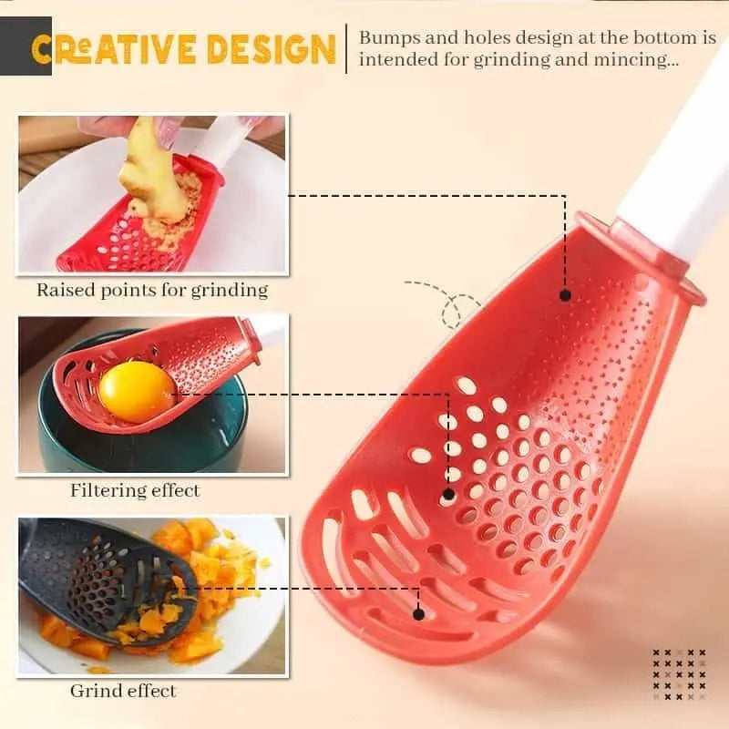 Rynx | Multifunctional kitchen spoon for mashing and straining