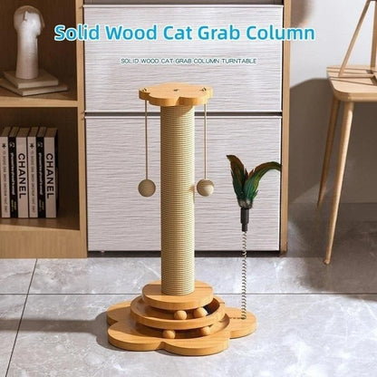 Rynx | Durable Wood Cat Turntable