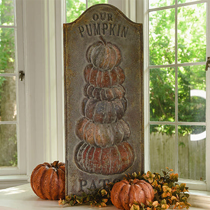 Rynx | Our Pumpkin Patch Vintage Embossed Sign, Choose Your Size