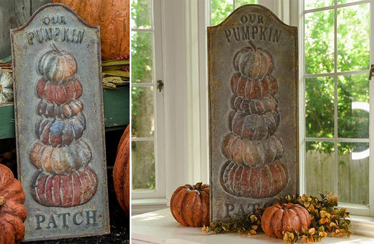 Rynx | Our Pumpkin Patch Vintage Embossed Sign, Choose Your Size
