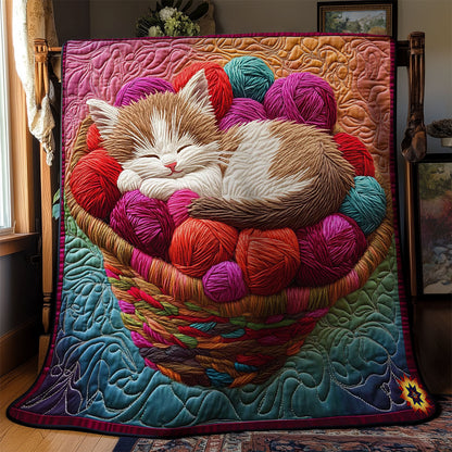Rynx | Kitten In Wool Basket Quilt