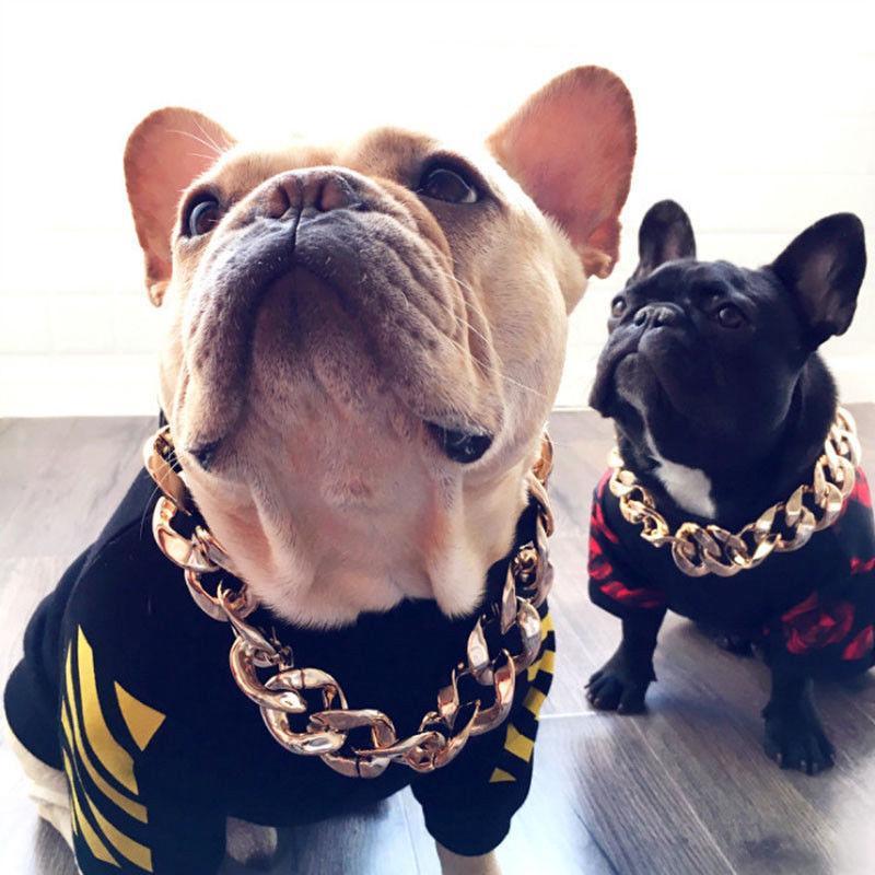 Rynx | Pet Jewelry Thick Gold Chain Collar