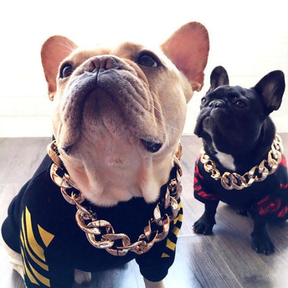 Rynx | Pet Jewelry Thick Gold Chain Collar