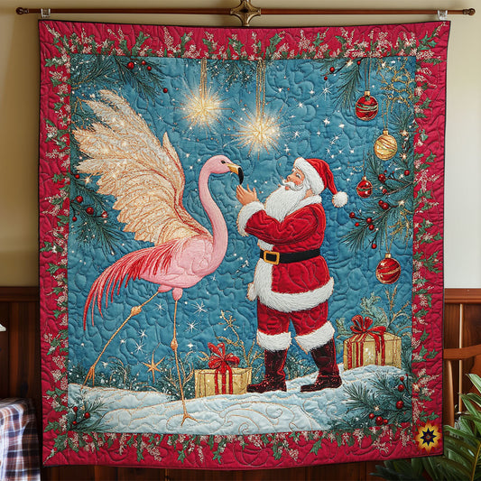 Rynx | Flamingo and Santa Claus Quilt