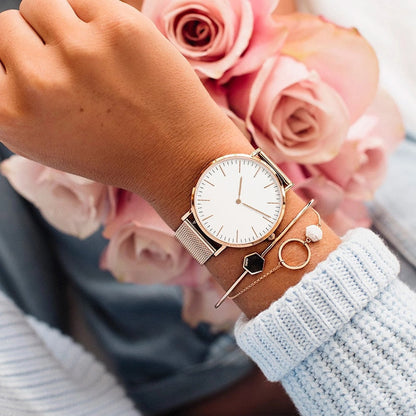 Rynx | Luxury Rose Gold Women's Watch - Elegant Watch