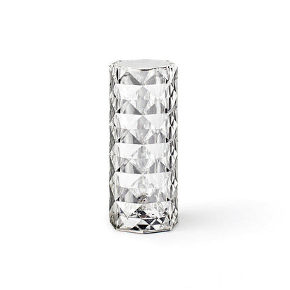 Rynx | Nordic Crystal Lamp USB Table Lamps Bedroom Touch Dimming Atmosphere Diamond Night Light Rose Projector Lamp Decor