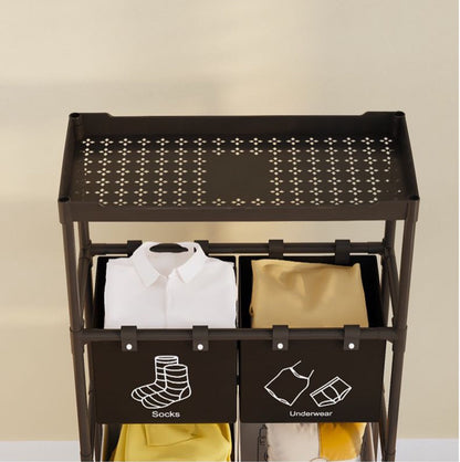 Rynx | Collapsible Multi-Compartment Laundry Basket