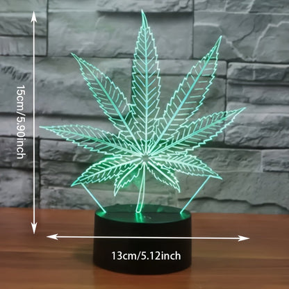 Rynx | Hemp Leaf - 3D Night Lamp Acrylic Table Lamp
