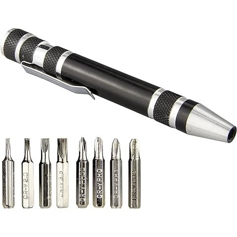 Rynx | Multi-Bit Mini Screwdriver – Compact Repair Tool Made of Aluminum Alloy