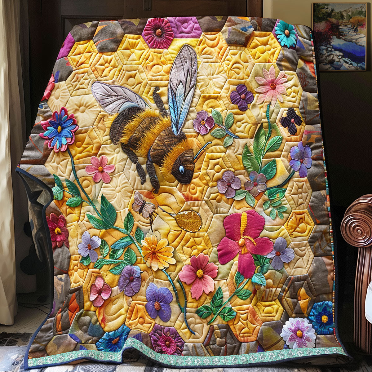 Rynx | Floral Beehive Quilt