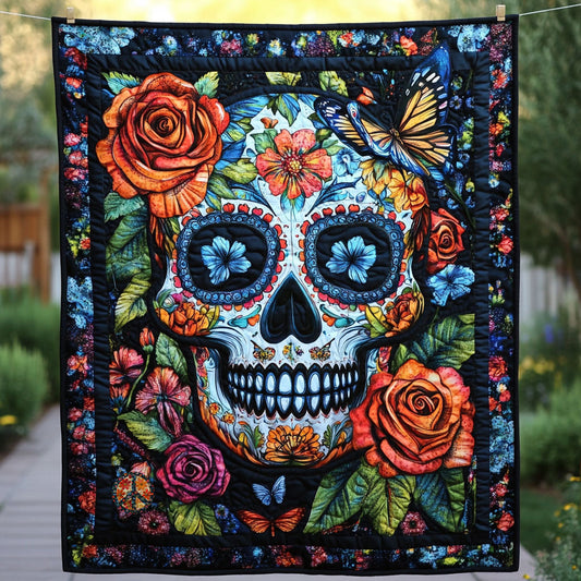 Rynx | Skull Butterfly Quilted Blanket