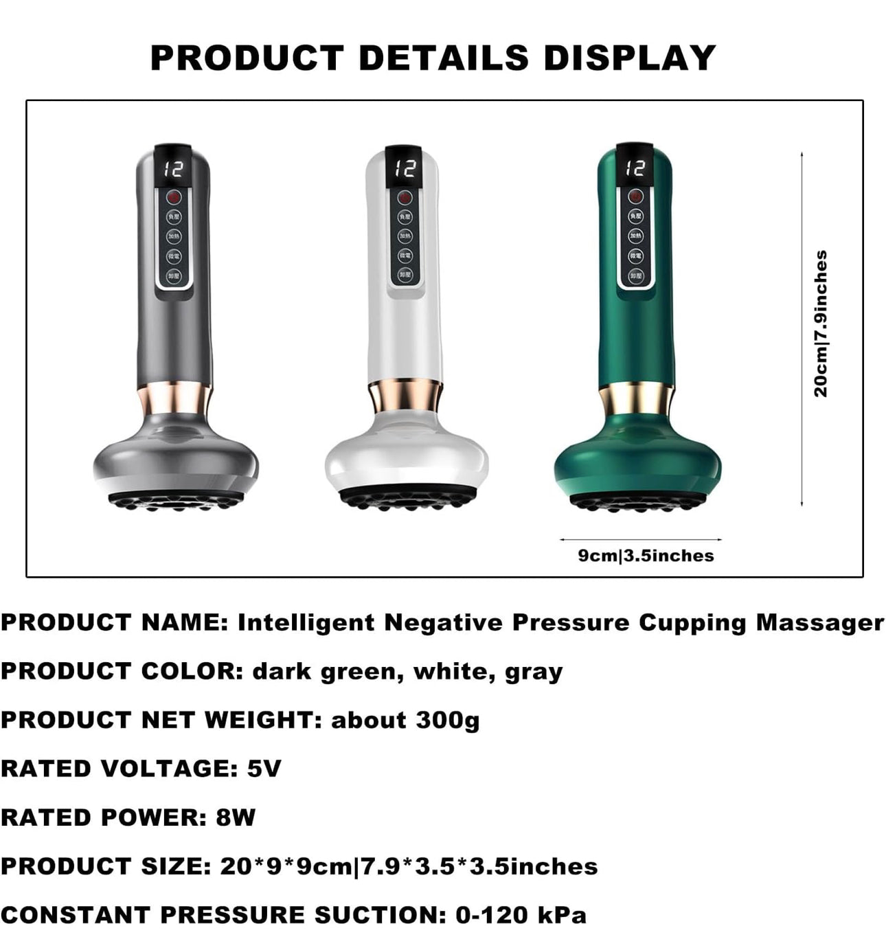Rynx | Intelligence Stone Cupping Massager, Electric Gua Sha Instrument