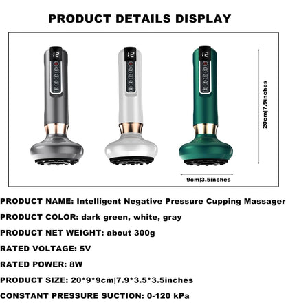 Rynx | Intelligence Stone Cupping Massager, Electric Gua Sha Instrument