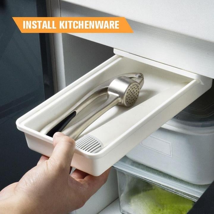 Rynx | Invisible drawer under the desk – Slim, hidden storage for workspace organization