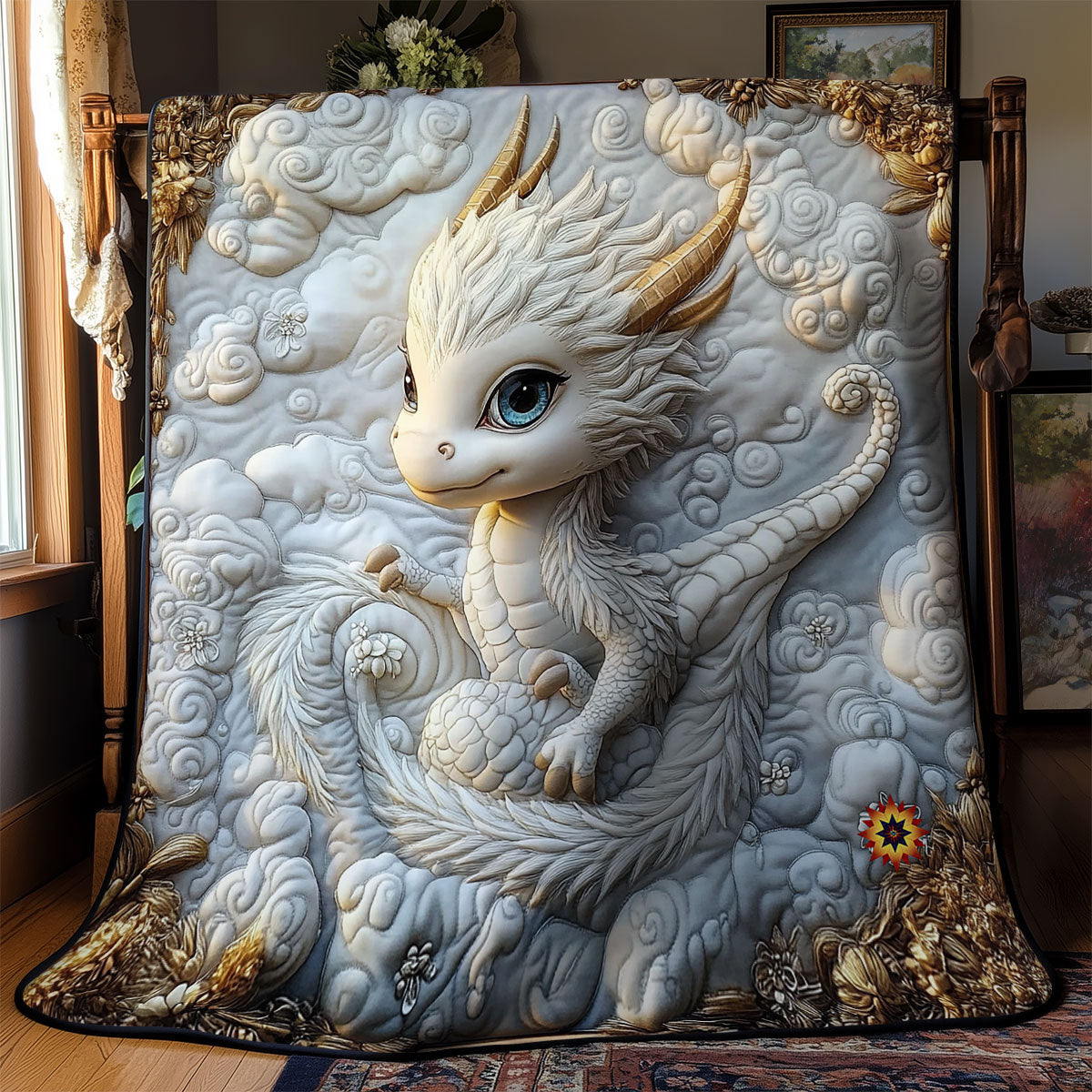 Rynx | Royal White Dragon Duvet