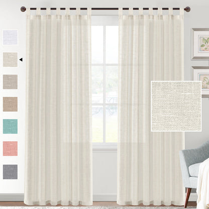Rynx | Linen Yarn Curtain Transparent Window Screen