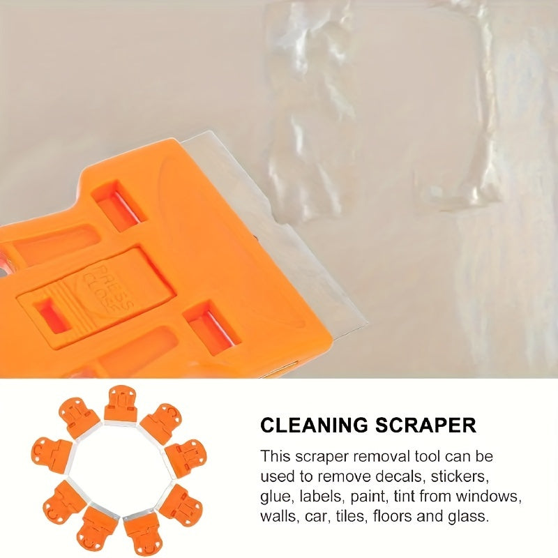 Rynx | 2pcs Mini Razor Blades Scraper - Removes Decals, Stickers, Old Glue, Glass and Car Window Film, Paint, Labels, and Debris