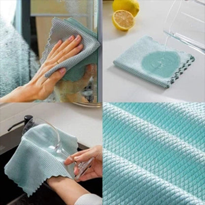 Rynx | Fish scale microfiber polishing cleaning cloth
