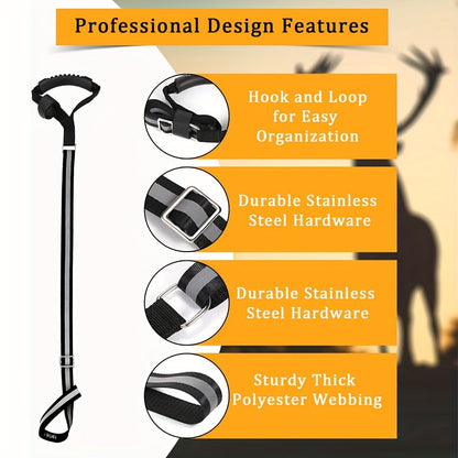 Rynx | Heavy-Duty Deer Drag Rope - Non-Slip Adjustable PA Nylon Strap for Easy Animal Handling, Durable Binding Rope for Hunters