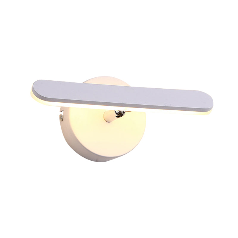 Rynx | Linear Vanity Lighting Simple Metal LED White Wall Mount Lamp Light in Natural/Warm Light for Bathroom