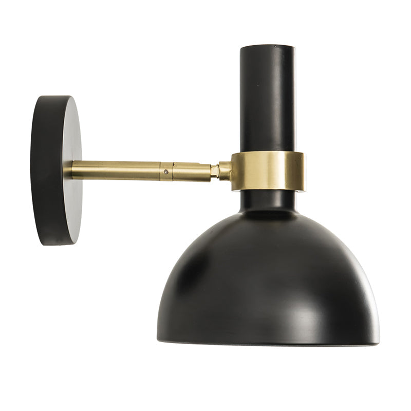 Rynx | Rotatable White/Black Finish Wall Light Modern 1 Light Iron Wall Mounted Lamp for Nightstand