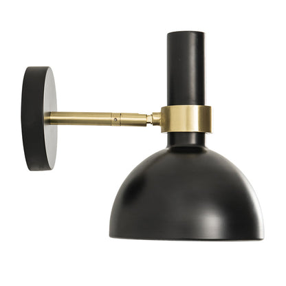 Rynx | Rotatable White/Black Finish Wall Light Modern 1 Light Iron Wall Mounted Lamp for Nightstand