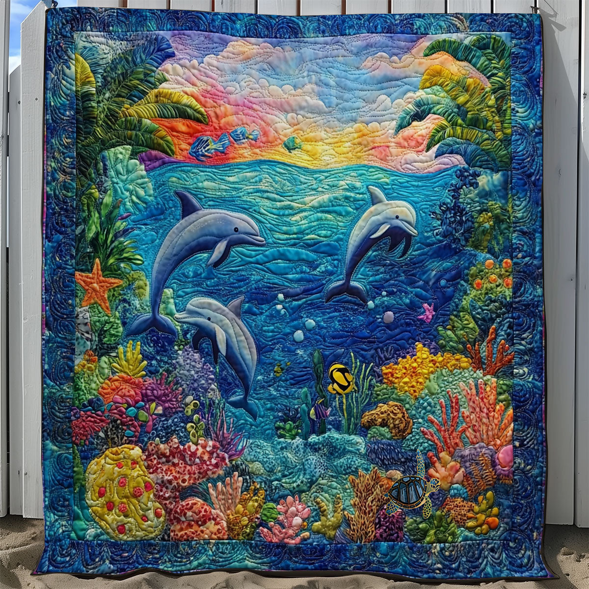Rynx | Dolphin Family Blanket