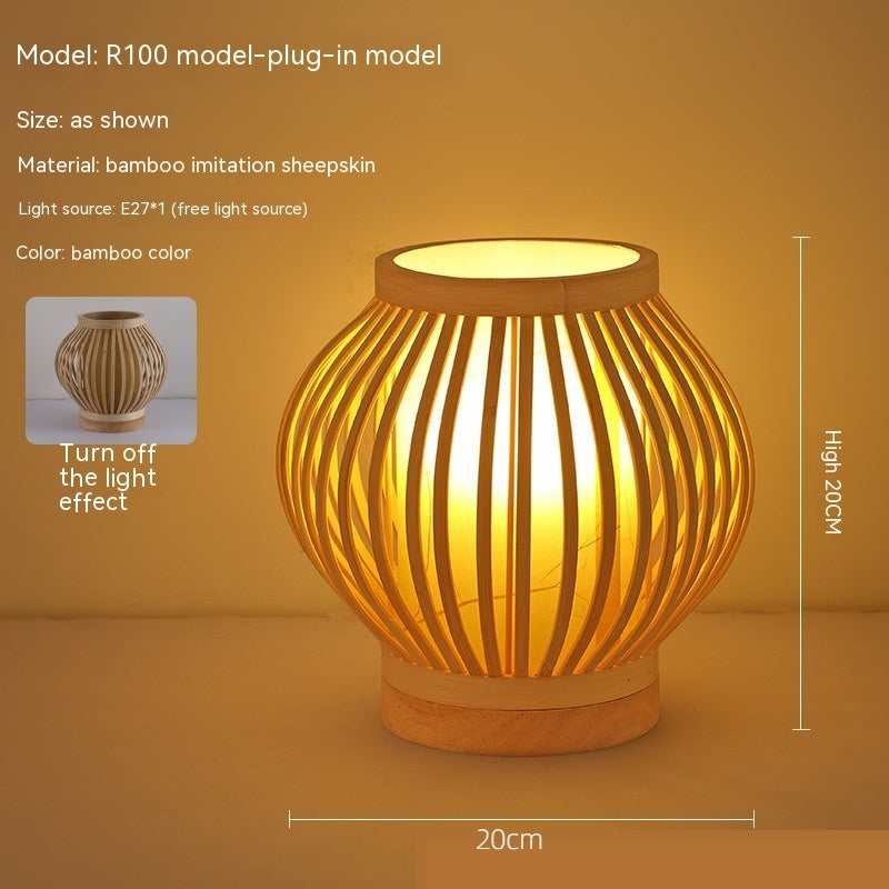 Rynx | Japanese retro-atmosphere bedroom nightstand lamp