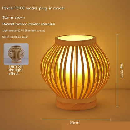 Rynx | Japanese retro-atmosphere bedroom nightstand lamp