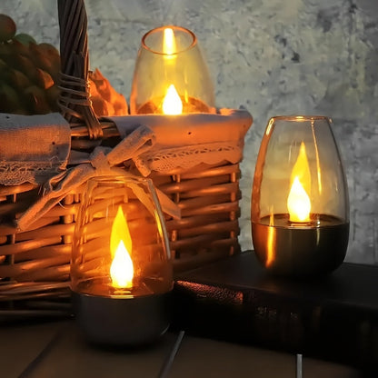 Rynx | SolarCandle - LED Tealight on Solar Energy, Decorative Warm White Light Lamp