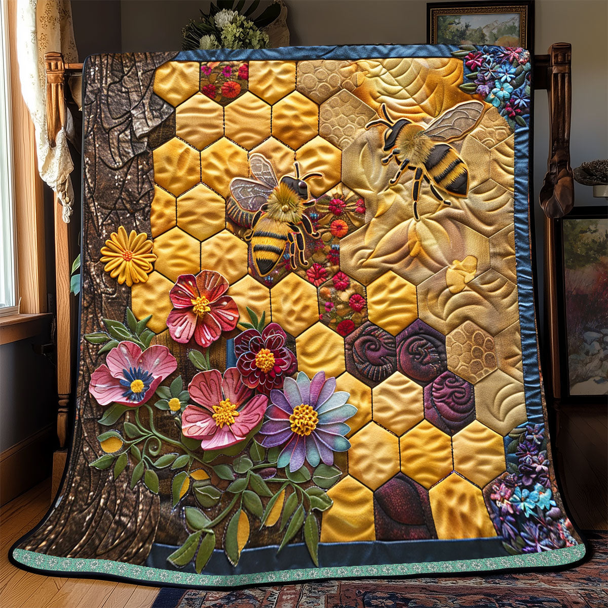 Rynx | Hexagon Bee Hive Blanket