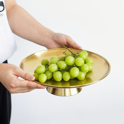 Rynx | SteelTray - Stainless Steel Large Serving Tray | For Fruit, Cakes & Snacks