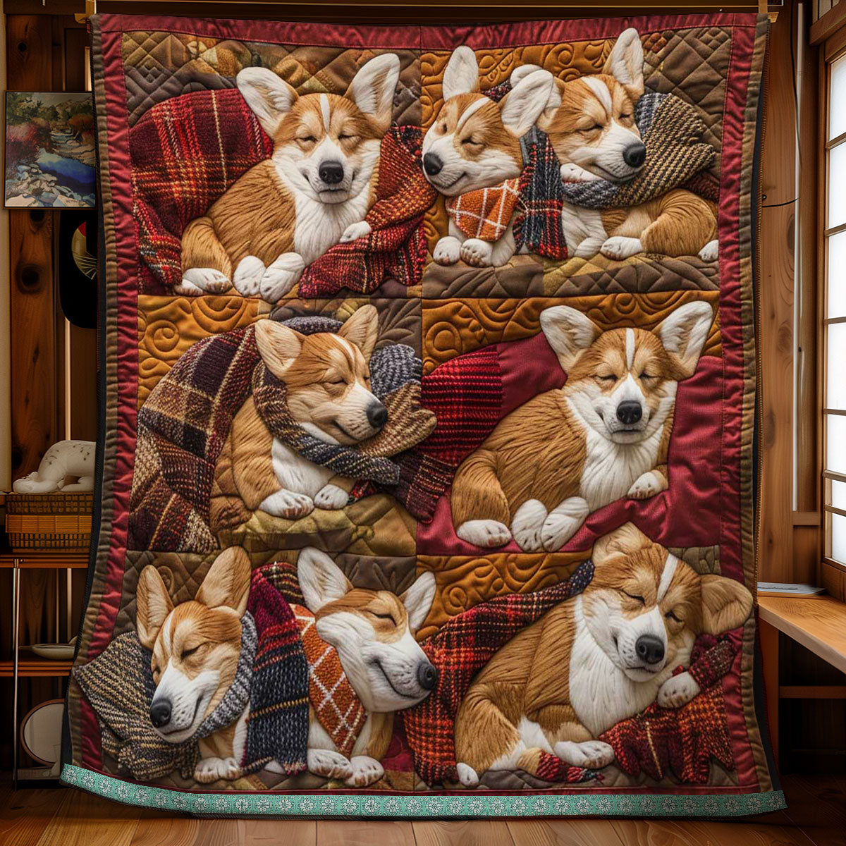Rynx | Corgi Cuddle Time Quilt
