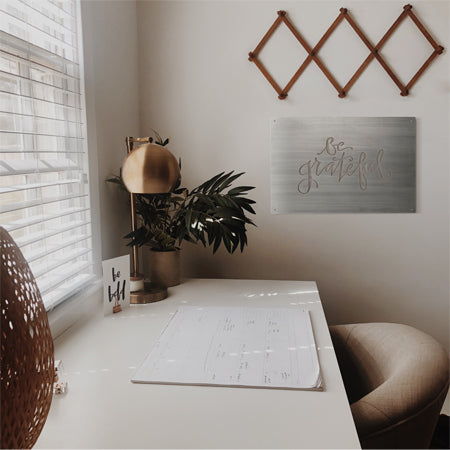 Rynx | Be grateful Metal cutting Wall decor