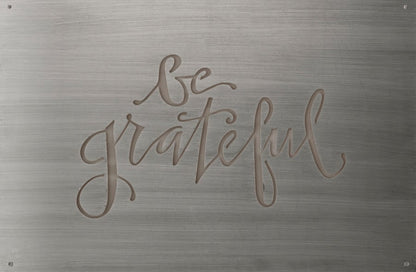 Rynx | Be grateful Metal cutting Wall decor