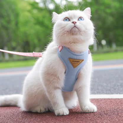 Rynx | Soft Mesh Cat and Dog Vest Harness with Leash Set