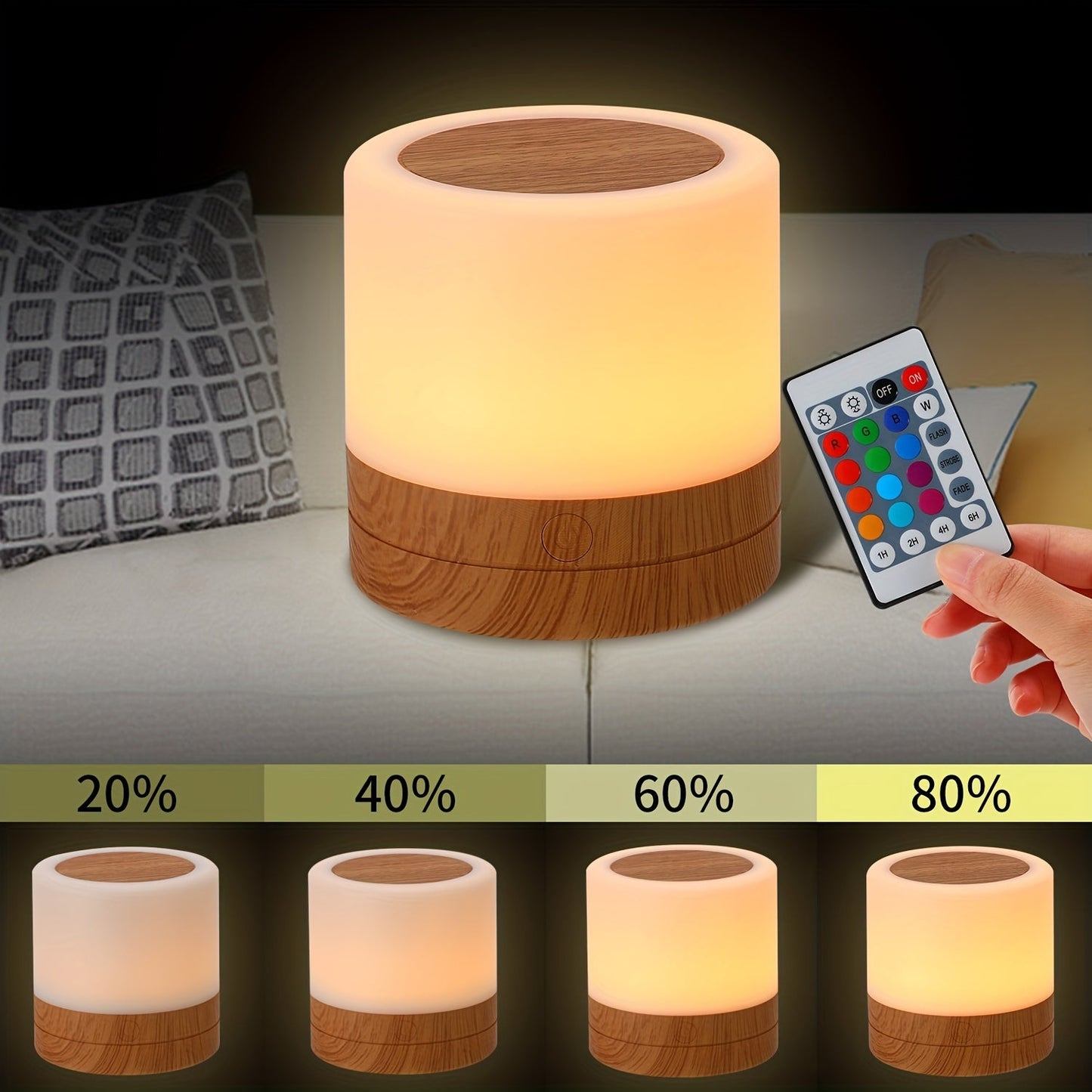Rynx | LightAura - RGB Table Lamp Touch Control with Remote