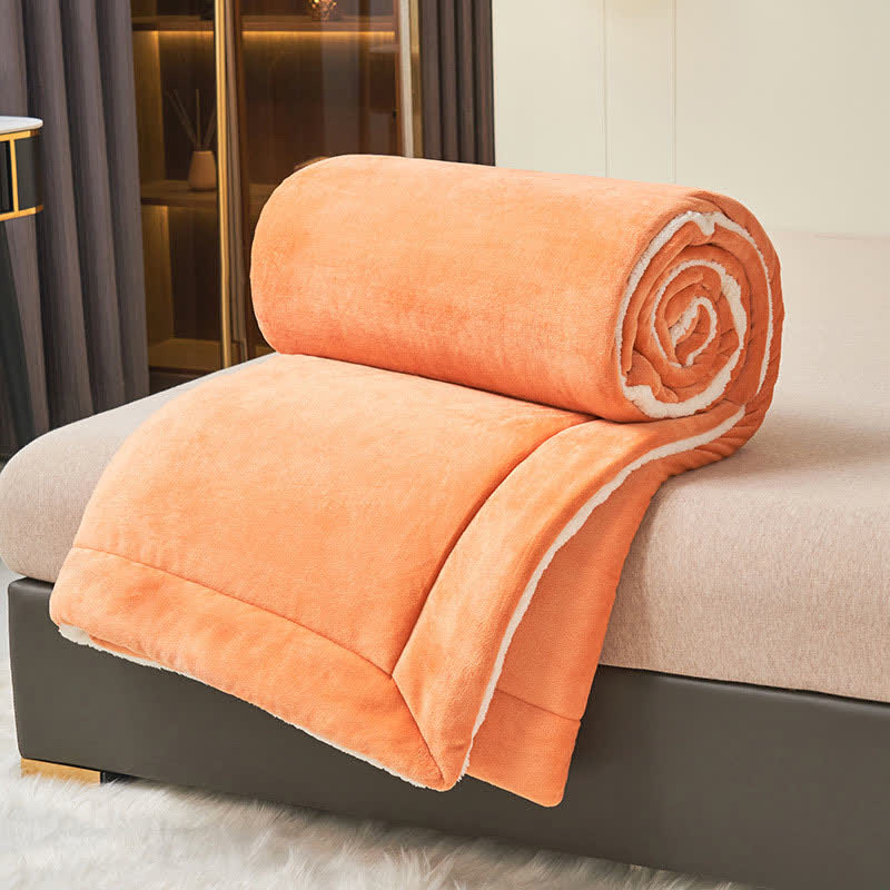 Rynx | Solid thick double-sided velvet cube blanket