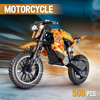Rynx | Building Blocks Motocross Motorcycle Set 506 Parts
