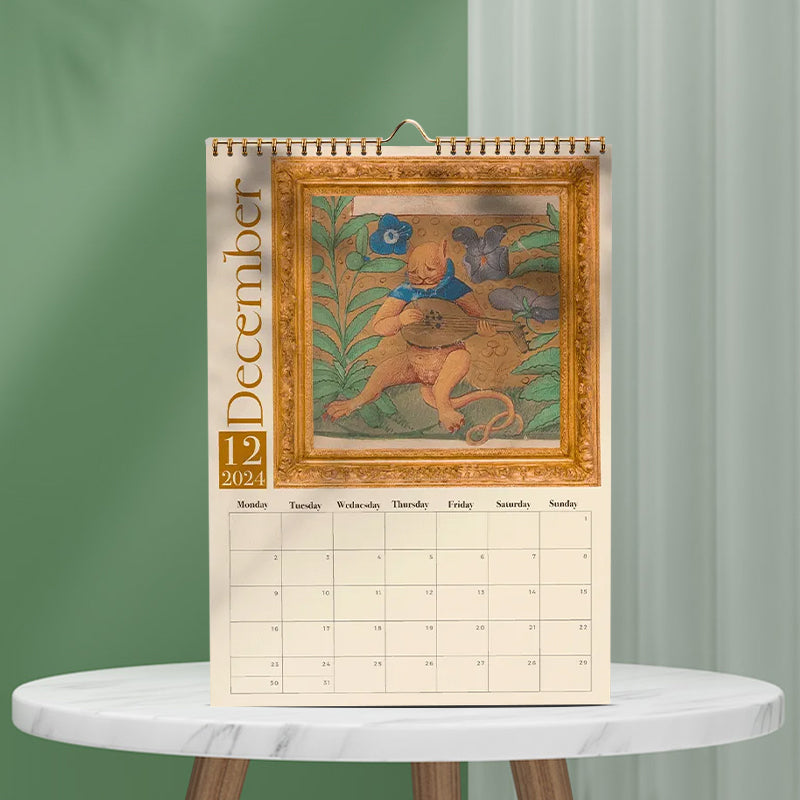 Rynx | Strange Medieval Cats Wall Calendar 2024