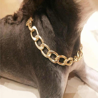 Rynx | Pet Jewelry Thick Gold Chain Collar