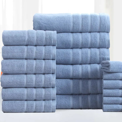 Rynx | 18-pieces: Bibb Home Zero Twist Egyptian cotton towel set
