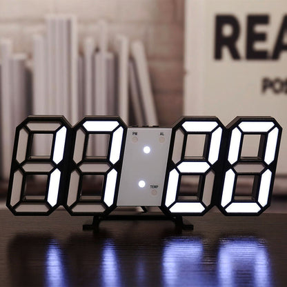 Rynx | LED-Digital Wall Clock - Temperature and Alarm