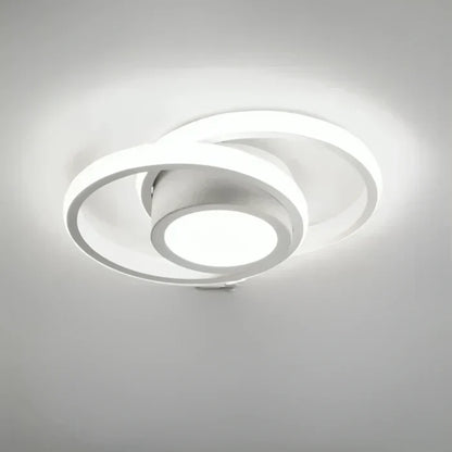 Rynx | Modern LED ceiling lamp with double ring design - Twilight Rings
