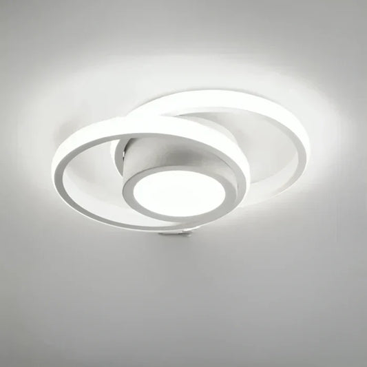 Rynx | Modern LED ceiling lamp with double ring design - Twilight Rings