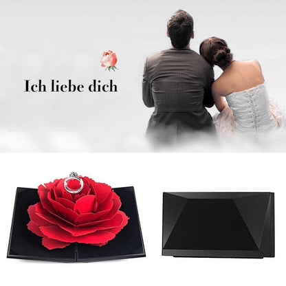 Rynx | 3D Pop Up Rose Ring Box