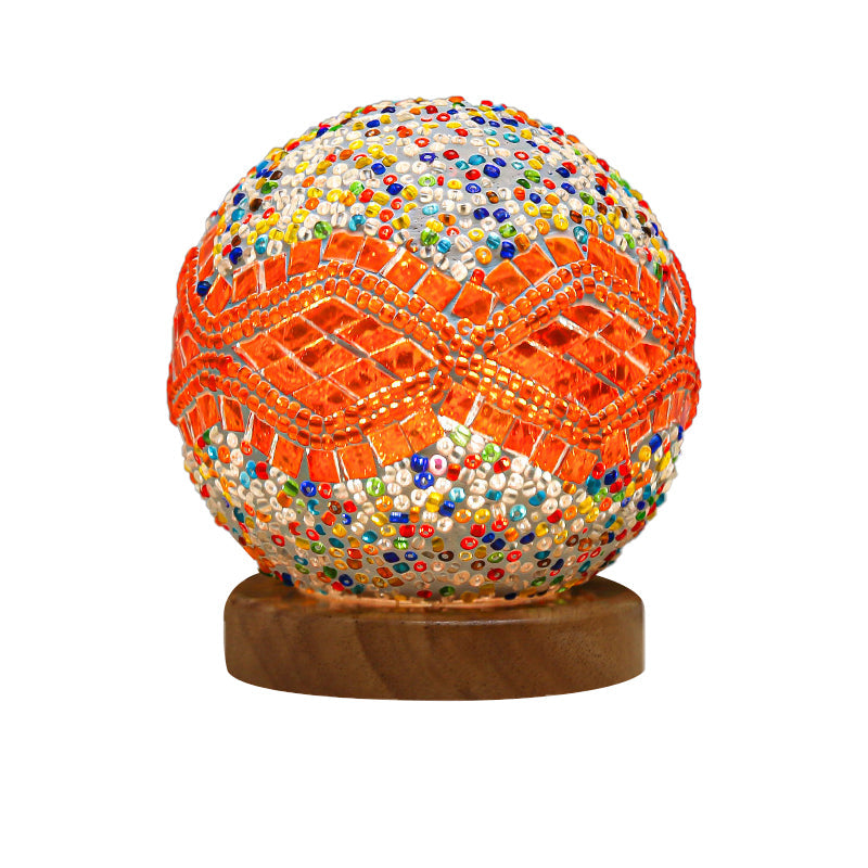 Rynx | Luminara - Spherical LED Dimmable Glass Baroque Table Lamp Mosaic 3.9"